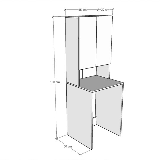 Bathroom Cabinet-BD-007-Walnut