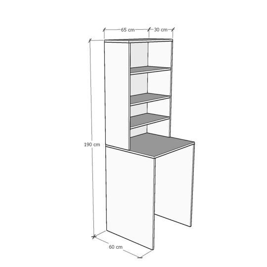 Bathroom Cabinet - BD Walnut-027