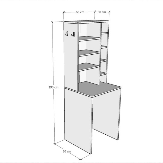 Bathroom Cabinet-BC-Sapphire Oak-018