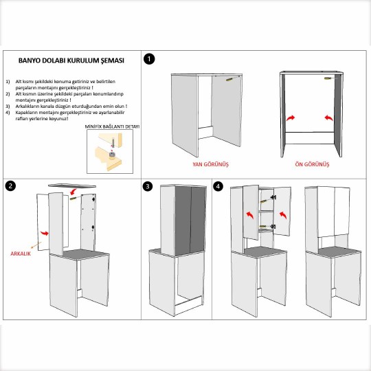 Bathroom Cabinet-BD-003-Ash Gray