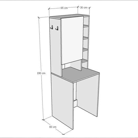 Bathroom Cabinet-BC-Sapphire Oak-12