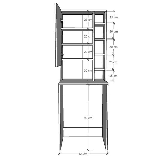 Bathroom Cabinet - BD - Sonoma - 13