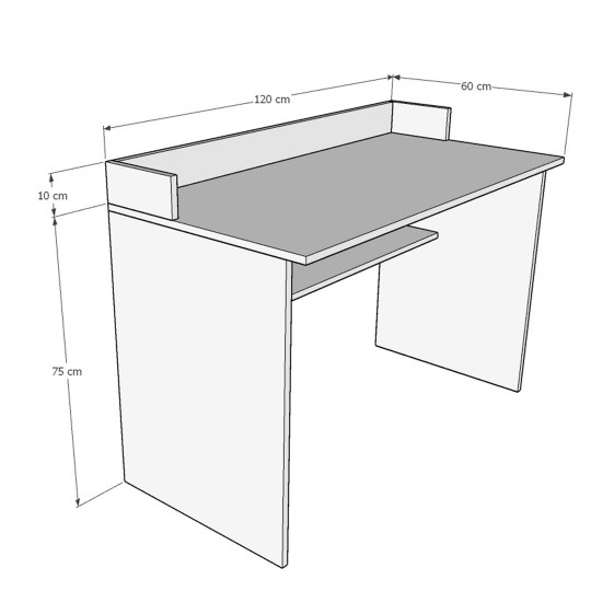   Work Desk-Ash Gray-CMT-03