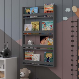 Children's Room Wall Shelf - Anthracite - CR-02