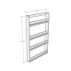 Children's Room Wall Shelf - Anthracite - CR-02