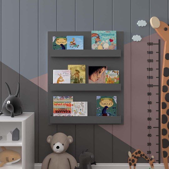   Children's Room Wall Shelf-Anthracite-CR-07