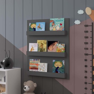   Children's Room Wall Shelf-Anthracite-CR-07