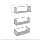 Children's Room Wall Shelf-White-CR-11