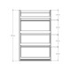 Children's Room Wall Shelf-White-CR-01