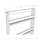 Children's Room Wall Shelf-White-CR-01