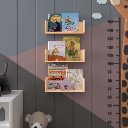 Sapphire Oak Children's Room Wall Shelf - CR-15