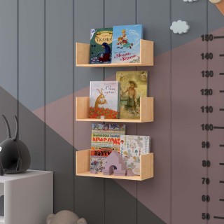 Sapphire Oak Children's Room Wall Shelf - CR-15