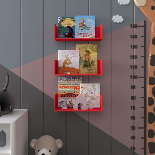 Child Room Wall Shelf Red-CR-14