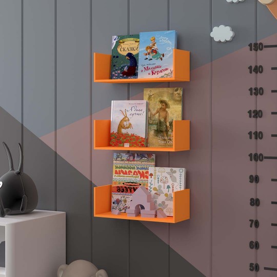 Children's Room Wall Shelf Orange-ÇR-13