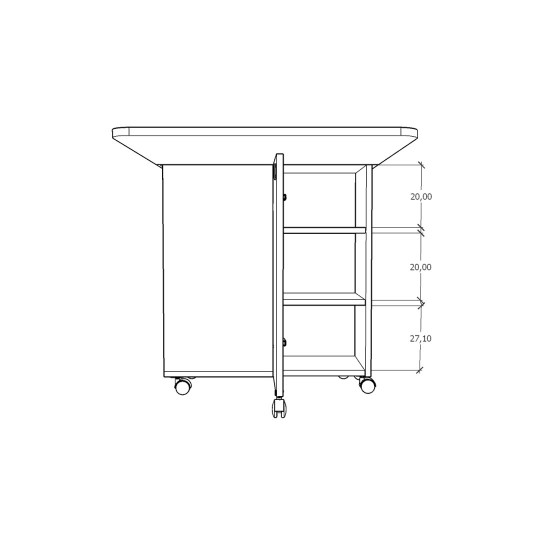 Folding Kitchen Table & Pantry Cabinet Set on Sale KM-02 + MK-02