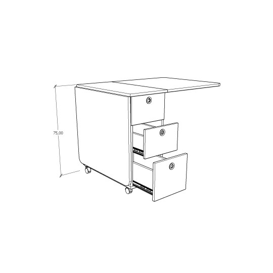 Folding Kitchen Table & Pantry Cabinet Set on Sale KM-03 + MK-05