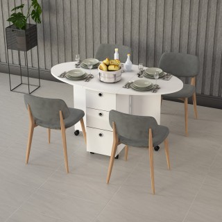 Folding Table & Kitchen Cabinet Set on Sale KM-08 + MK-01