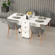  White Folding Table KM-100