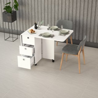  White Folding Table KM-100