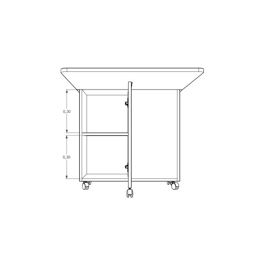 Promotional Folding Table & Pantry Cabinet Set KM-12 + MK-08