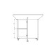 Folding Table White KM-12