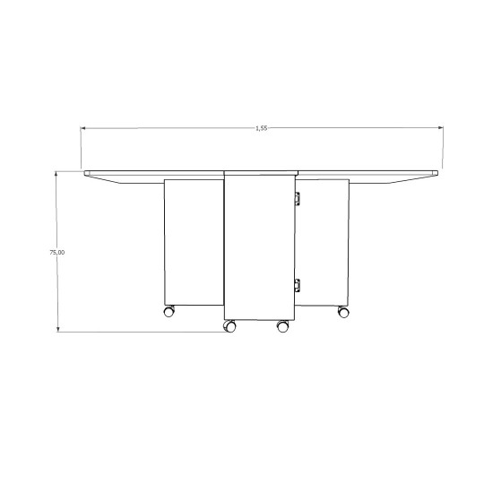 Promotional Folding Table & Pantry Cabinet Set KM-14 + MK-14