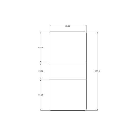 Folding Table White / Royal Marble KM-15