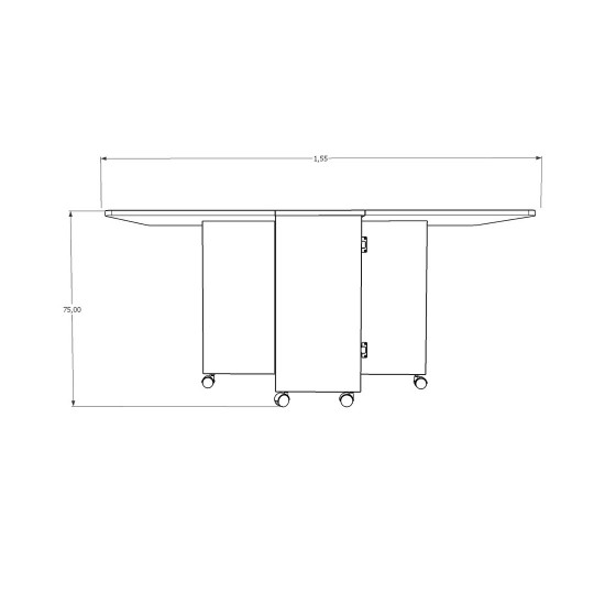 Promotional Folding Table & Pantry Cabinet Set KM-15 + MK-11