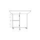 Promotional Folding Table & Pantry Cabinet Set KM-16 + MK-13