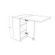 Folding Kitchen Table & Pantry Cabinet Set with a Discount KM-18 + MK-12