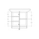 Folding Kitchen Table & Pantry Cabinet Set with a Discount KM-18 + MK-12