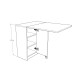 Foldable Table White / Royal Marble