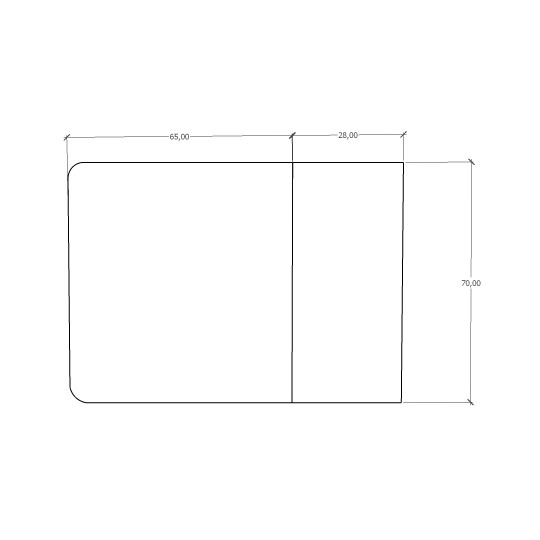 Folding Table & Pantry Cabinet Set KM-20 + MK-13