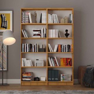 Double Module Bookcase-06-Petra