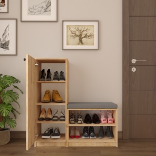 Shoe rack A-12 in Sapphire Oak Color