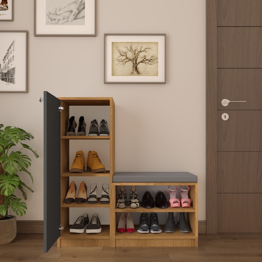 Shoe Rack A-20 Petra-Anthracite Color