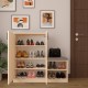 Shoe Cabinet A-24 in Light Wood Color