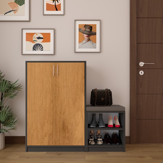 Shoe Cabinet A-30 Anthracite-Petra