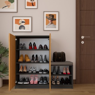 Shoe Cabinet A-30 Anthracite-Petra