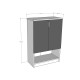 Shoe Cabinet Retro Stone A-7