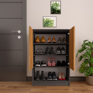 Shoe Cabinet A-9 Anthracite & Petra