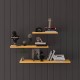 Wooden Wall Shelf-DRF-02-Afira Walnut