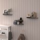 Wooden Wall Shelf-DRF-04-Anthracite