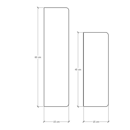 Wooden Wall Shelf-DRF-01-Afira Walnut