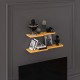 Wooden Wall Shelf-DRF-03-African Walnut