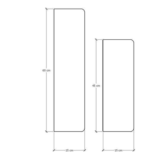 Wooden Wall Shelf - DRF-01-White