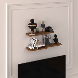 Wooden Wall Shelf-DRF-03-Walnut