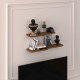 Wooden Wall Shelf-DRF-03-Walnut