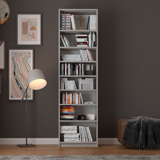 Bookcase K-03 Ash Grey Color