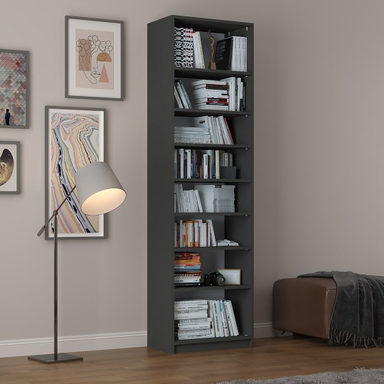 Bookcase K-08 Dark Grey Color